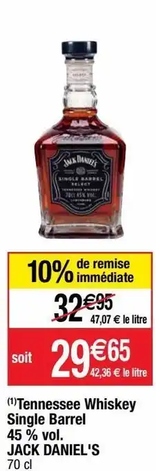 Cora x Carrefour Whisky jack daniel's offre