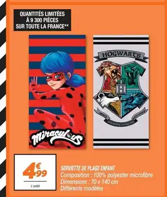 Netto Serviette de plage enfant offre