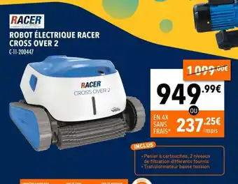 Cash Piscines RACER CROSS OVER 2 ROBOT ÉLECTRIQUE RACER CROSS OVER 2 offre