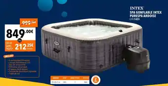 Cash Piscines INTEX® SPA GONFLABLE INTEX PURESPA ARDOISE (-11-214824 offre