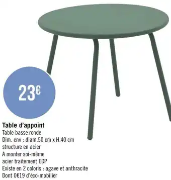 Casino Supermarchés Table D'appoint offre