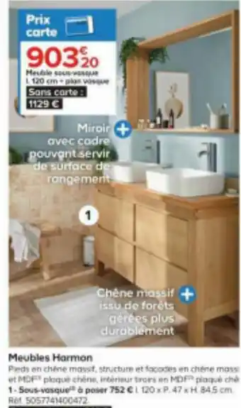Castorama Meubles Harmon offre