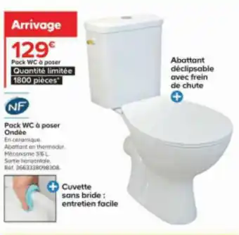Castorama NF Pack WC à poser Quantité limitée offre