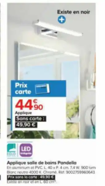 Castorama Applique salle de bains Pandella offre