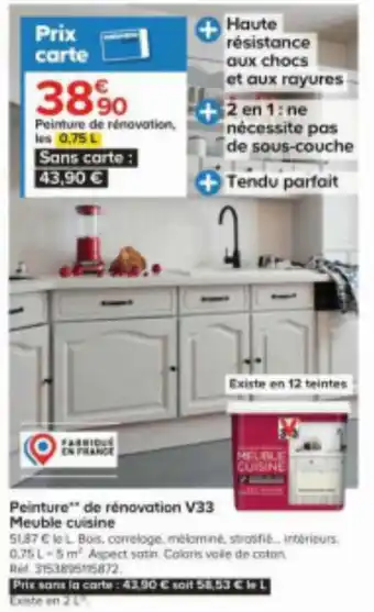 Peinture de rénovation V33 Meuble cuisine
