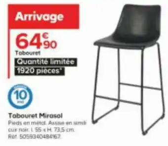 Castorama Tabouret Mirasol offre