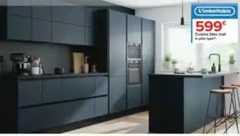 Cuisine bleu mat le plan type