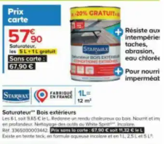 Castorama STARWAX Saturateur Bois extérieurs offre