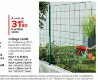 Castorama Grillage soudé offre