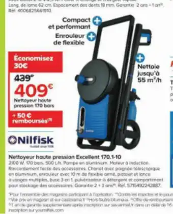 Castorama Nettoyeur haute pression 170 bars offre