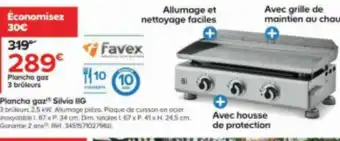 Castorama Plancha gaz 3 brûleurs offre