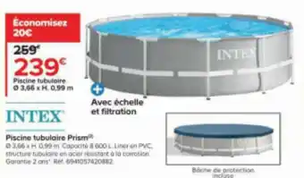 Castorama Piscine tubulaire Prism offre
