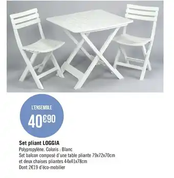 Set Pliant Loggia