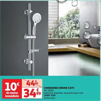 Combibarre chrome 5 jets
