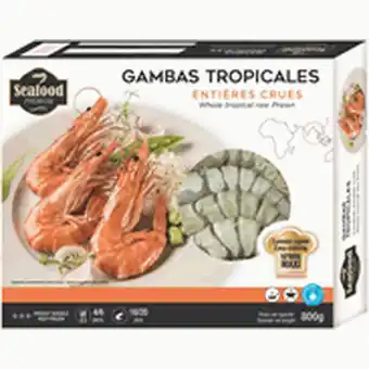 Auchan Gambas entières crues surgelées offre