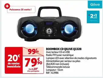 Boombox cd qilive q1328