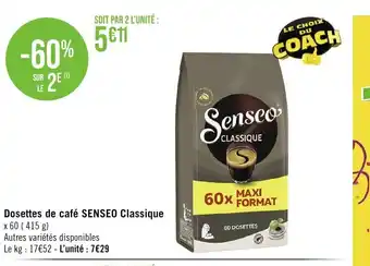 Dosettes de café SENSEO Classique