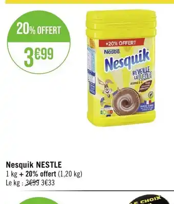 Géant Casino Nesquik NESTLE offre