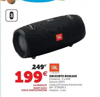 Hyper U Enceinte Nomade offre