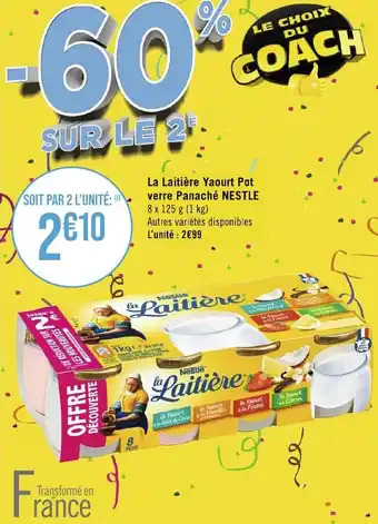 Géant Casino La Laitière Yaourt Pot verre Panaché NESTLE offre