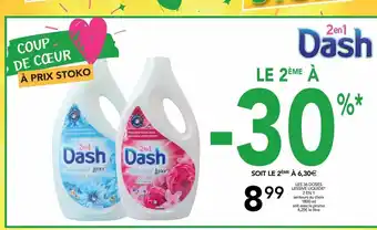 Stokomani Les 36 doses lessive liquide 2 en 1 offre