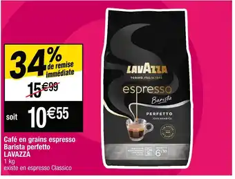 Cora x Carrefour Lavazza café en grains espresso barista perfetto offre