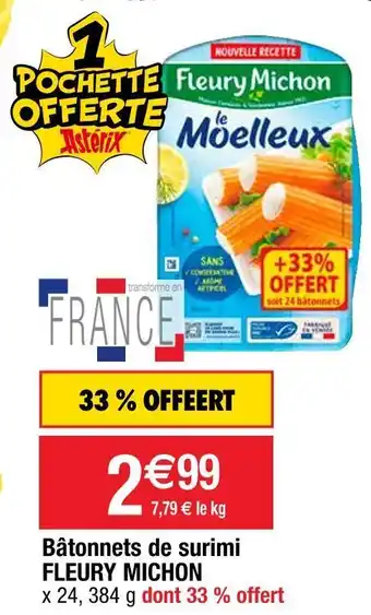 Fleury michon bâtonnets de surimi