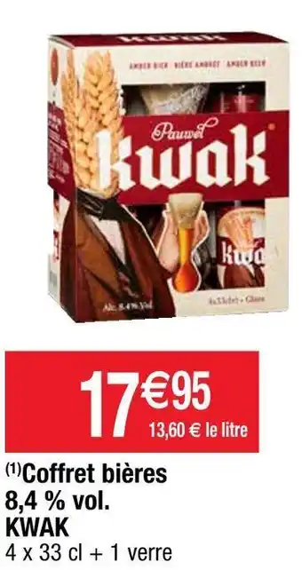Kwak coffret biĂšres 8,4 % vol.