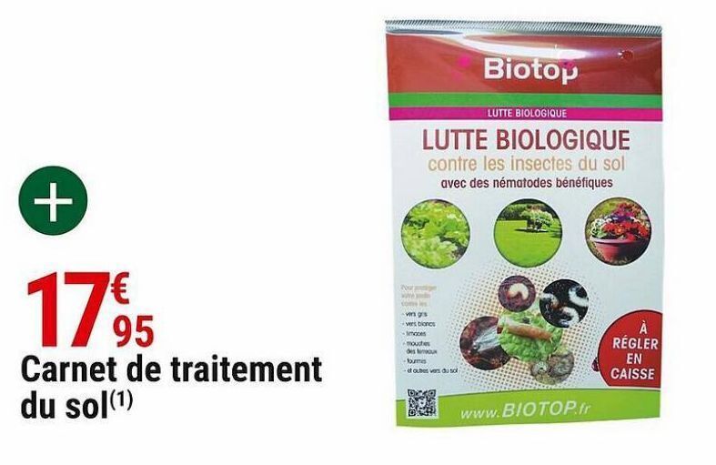 Gamm vert Carnet de traitement du sol offre