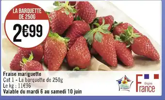 Casino Supermarchés Fraise mariguette offre