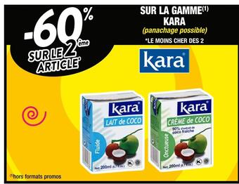 Kara -60% sur le 2emè article sur la gamme kara