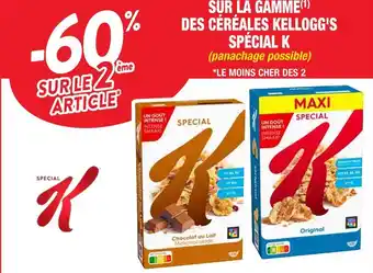 Cora x Carrefour Kellogg's -60% sur le 2ème article sur la gamme des céréales kellogg's spécial k offre