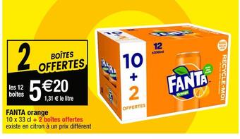 Cora x Carrefour Fanta fanta orange offre