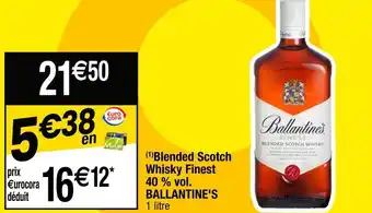 Ballantine's blended scotch whisky finest 40 % vol.
