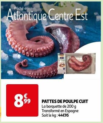 Auchan Pattes de poulpe cuit offre