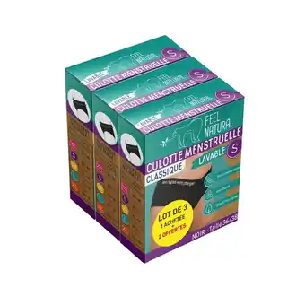 Auchan Culottes pour premières règles feel natural offre