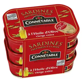 Auchan Sardines à l'huile d'olive connétable offre