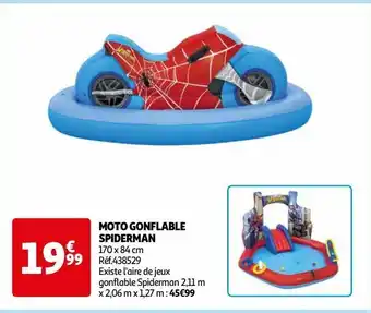 Auchan Moto gonflable spiderman offre