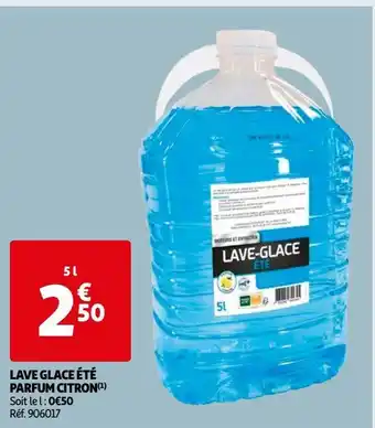 Auchan Lave glace été parfum citron offre