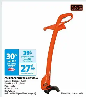Auchan Coupe bordure filaire 350 w offre