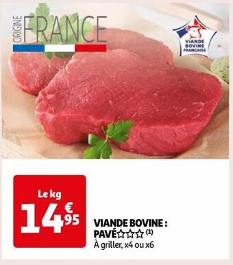 Auchan Viande bovine : pavé offre