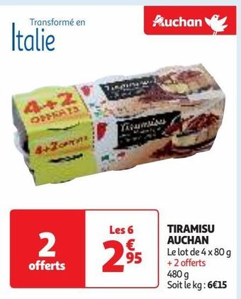 Auchan Supermarché Tiramisu auchan offre