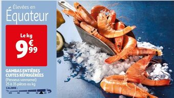 Auchan Gambas entières cuites réfrigérées offre