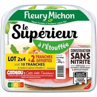 Auchan Supermarché Jambon le supérieur fleury michon offre
