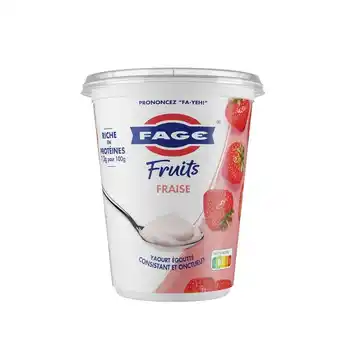 Auchan Yaourt à la grecque fraise fage offre