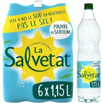 Auchan Supermarché Eau minérale gazeuse salvetat offre
