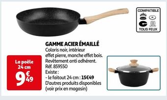 Auchan Gamme acier émaillé offre
