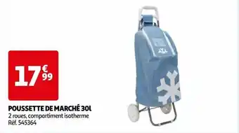 Auchan Poussette de marché 30l offre