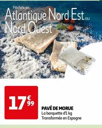 Auchan Pavé de morue offre