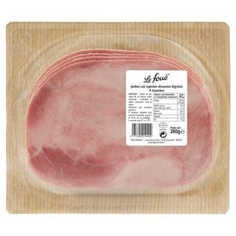 Auchan Supermarché Jambon cuit supérieur le foué offre